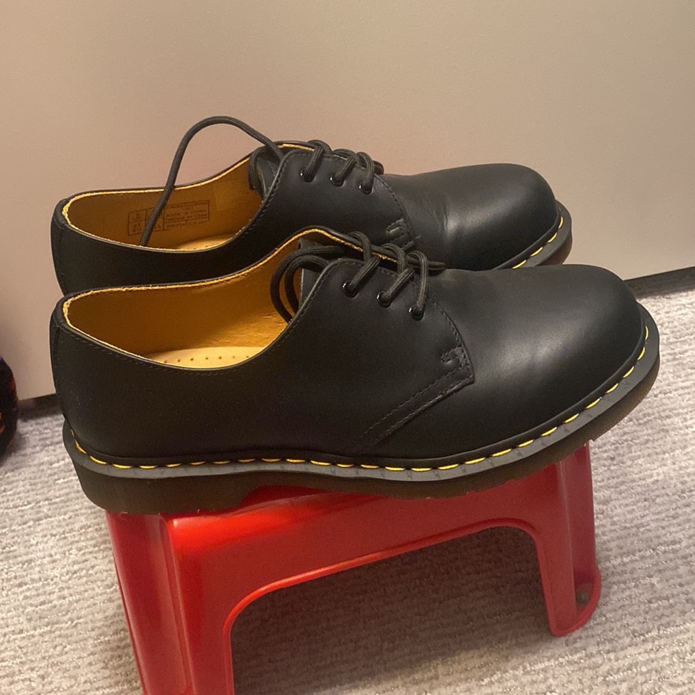 NEW! Dr. Martens Men's 1461 Black Nappa 3 Eye Shoe